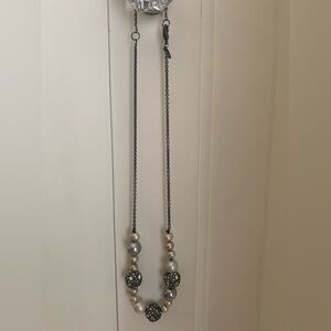 Alexis Bittar pearl and crystal bead adjustable-length necklace